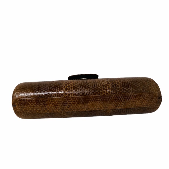 PYTHON Snake Brown Clutch**NEW - Picture 9 of 9